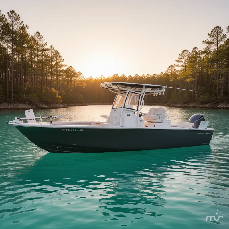 Slide: The Image of Sportsman Masters 267OE Bay Boat 2020 - 2