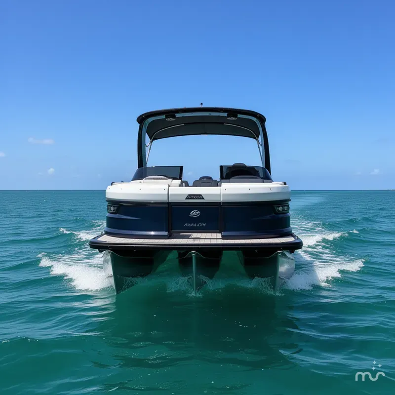 Slide: The Image of Avalon 2785 Excalibur Carbon Series, Windshield Elite, Tri Toon, High Performanc, Mercury 400 V-10 Verado 2025 - 3