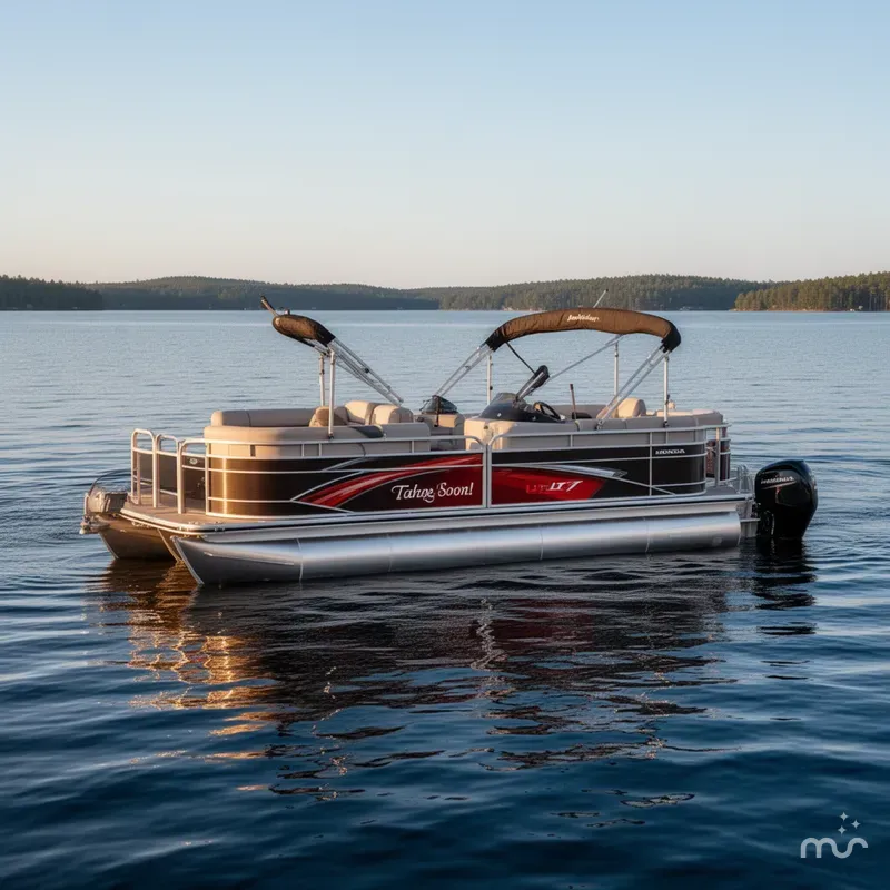 Slide: The Image of Tahoe LTZ 2385 Quad Lounge Shift Flip Tritoon & Honda 4- 2025 - 0