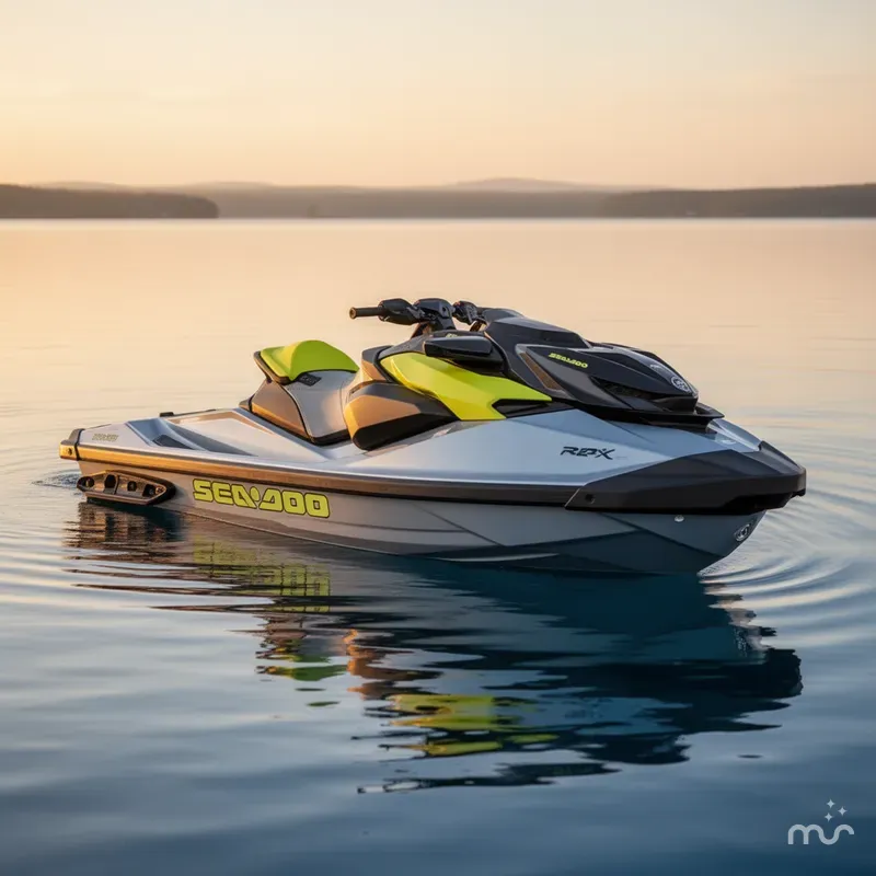 Slide: The Image of Sea-Doo RXP-X™ 325 Tech, BRP Premium A, Ibr Ice Metal / 2025 - 0