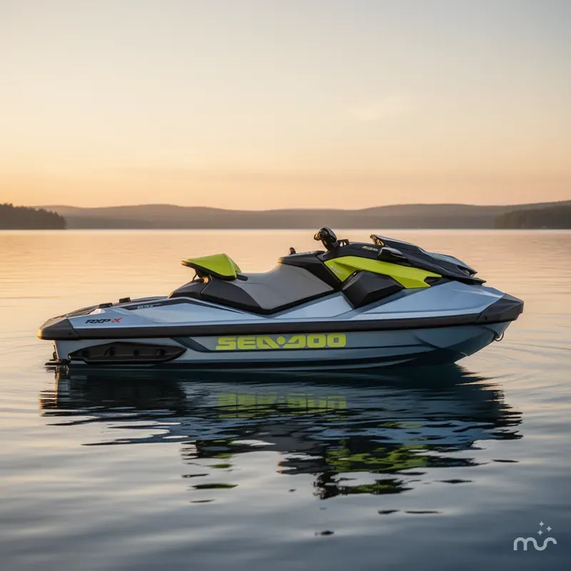 Slide: The Image of Sea-Doo RXP-X™ 325 Tech, BRP Premium A, Ibr Ice Metal / 2025 - 4