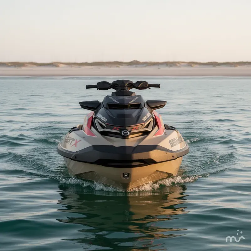 Slide: The Image of Sea-Doo RXT-X™ 325 Metallic Tan / Lava Red Premi 2025 - 1