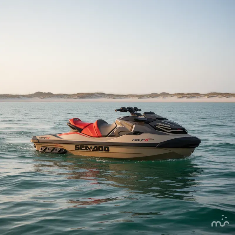 Slide: The Image of Sea-Doo RXT-X™ 325 Metallic Tan / Lava Red Premi 2025 - 2