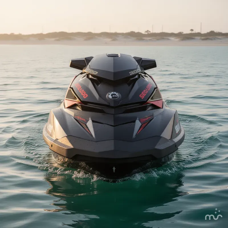 Slide: The Image of Sea-Doo RXP-X 300 Eclipse Black And Lava Red 2020 - 1