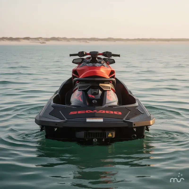 Slide: The Image of Sea-Doo RXP-X 300 Eclipse Black And Lava Red 2020 - 3
