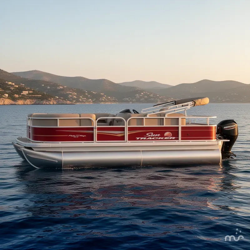 Slide: The Image of Sun Tracker Party Barge 18 DLX 2025 - 2