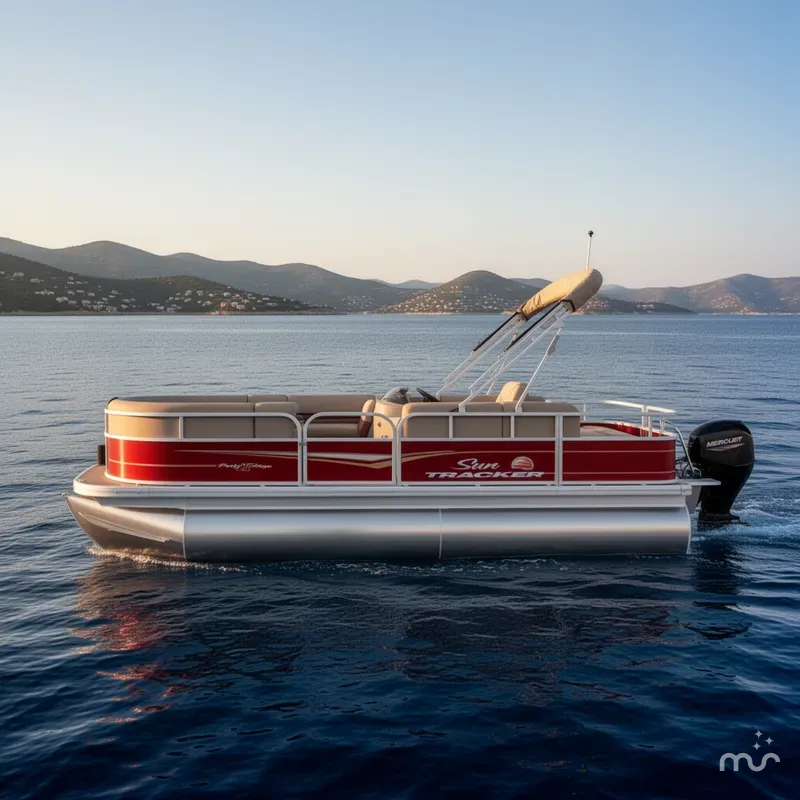 Slide: The Image of Sun Tracker Party Barge 18 DLX 2025 - 4