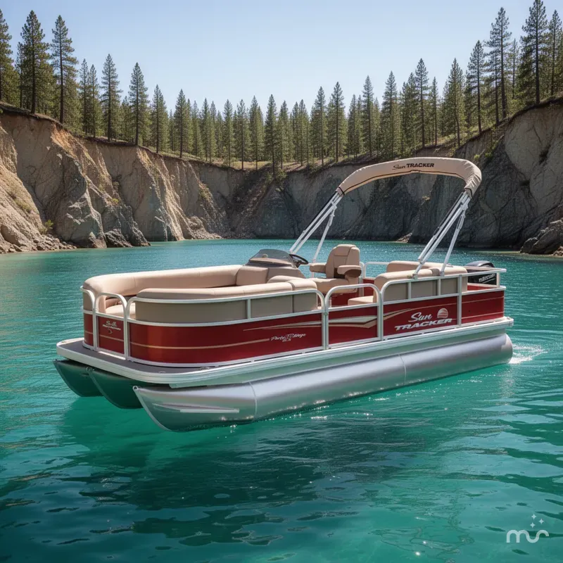 The Image of Sun Tracker Party Barge 18 DLX 2025 - 0