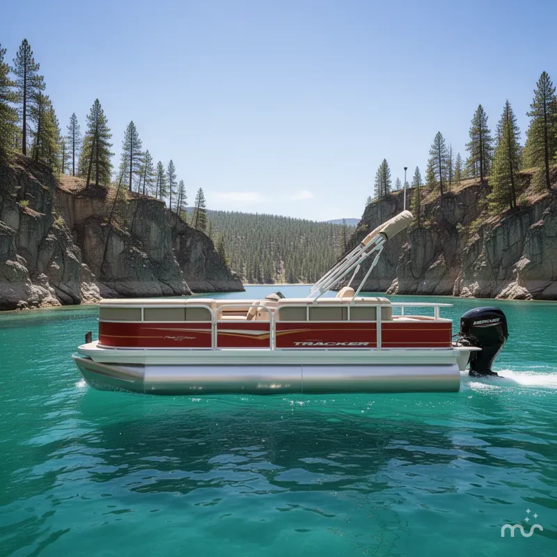Slide: The Image of Sun Tracker Party Barge 18 DLX 2025 - 4