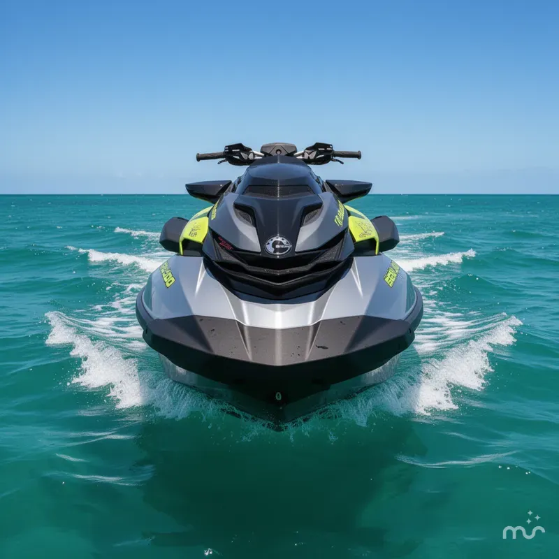 Slide: The Image of Sea-Doo RXP-X™ 325 Tech, BRP Premium A, Ibr Ice Metal / Ma 2025 - 1