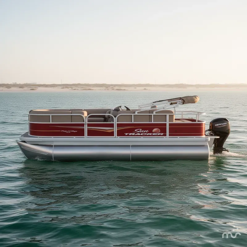 Slide: The Image of Sun Tracker Party Barge 18 DLX 2025 - 0