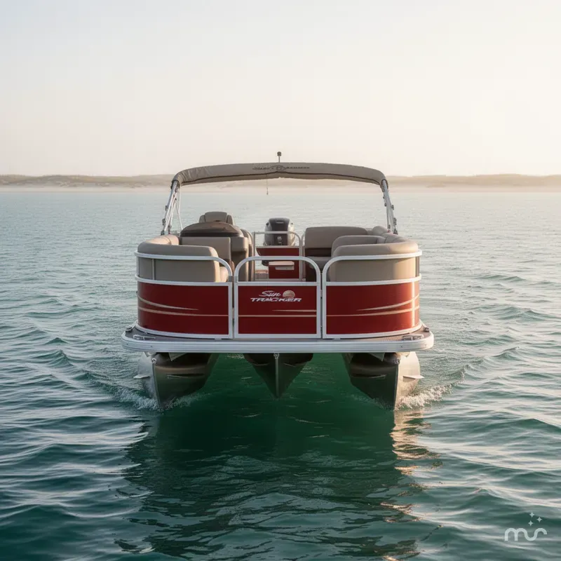 Slide: The Image of Sun Tracker Party Barge 18 DLX 2025 - 1
