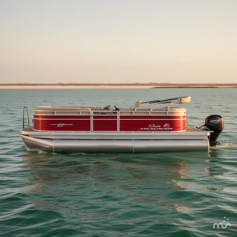 Slide: The Image of Sun Tracker Party Barge 20 DLX 2024 - 0