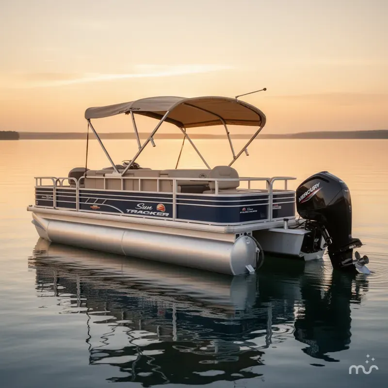 Slide: The Image of Sun Tracker Fishin' Barge 20 DLX 2023 - 1