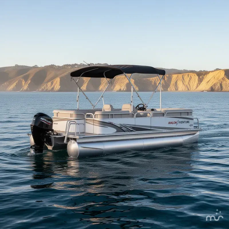 Slide: The Image of Avalon Venture Cruise 16' w/ 40HP Mercury! 2020 - 0
