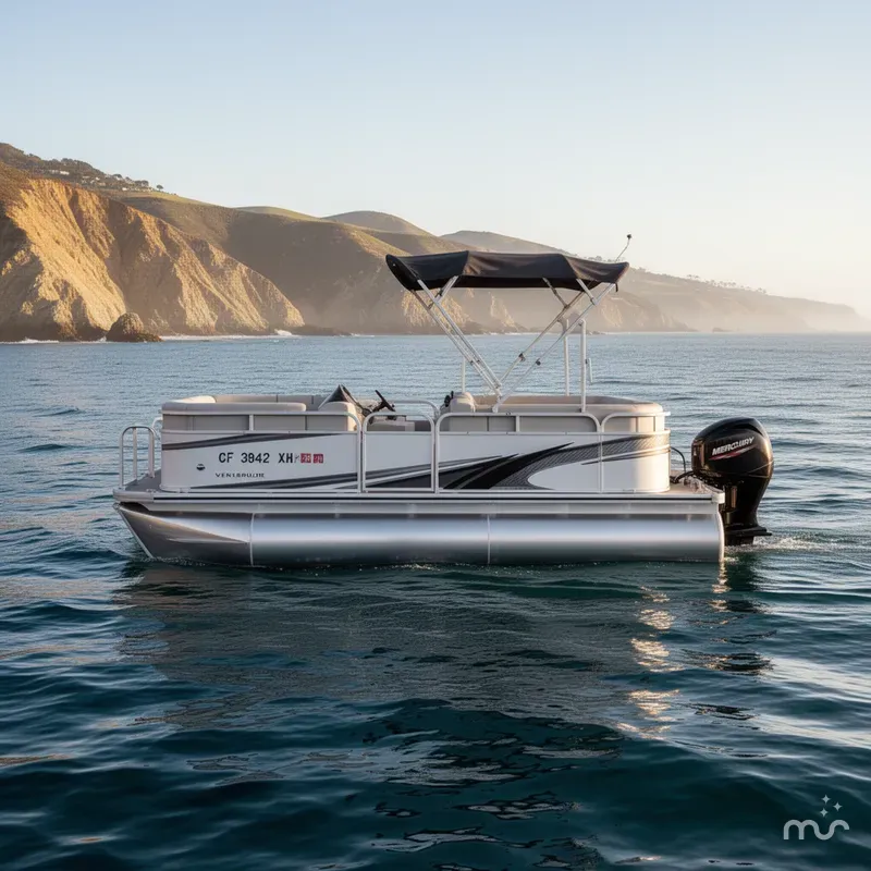 Slide: The Image of Avalon Venture Cruise 16' w/ 40HP Mercury! 2020 - 2