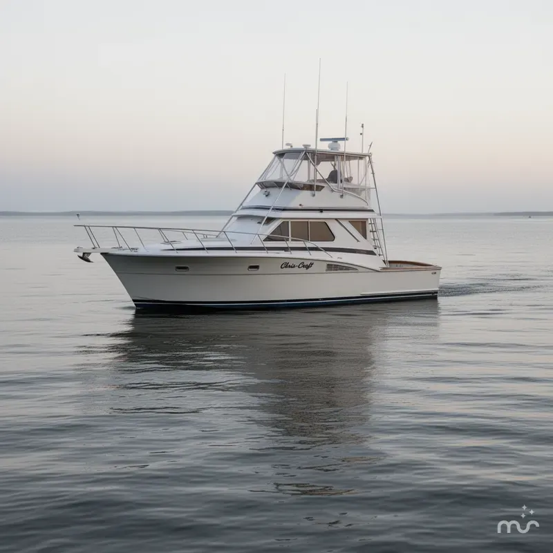 Slide: The Image of Chris-Craft 42 Tournament Fisherman 1987 - 1