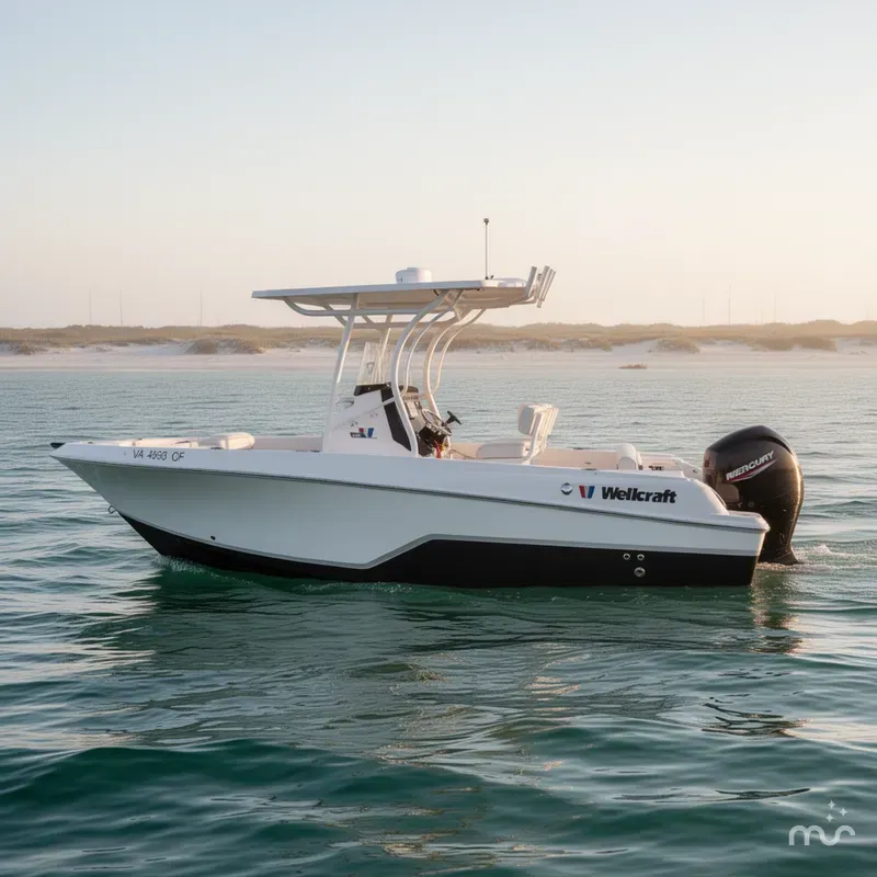 Slide: The Image of Wellcraft 222 Fisherman 2020 - 2