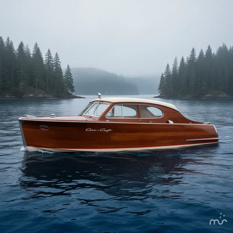 Slide: The Image of Chris-Craft 22' Custom Sedan 1950 - 2