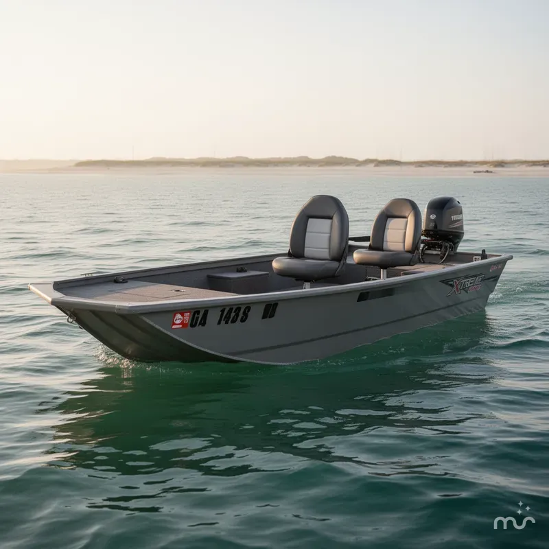 Slide: The Image of Xtreme Boats River Skiff 1442 SS 2021 - 1