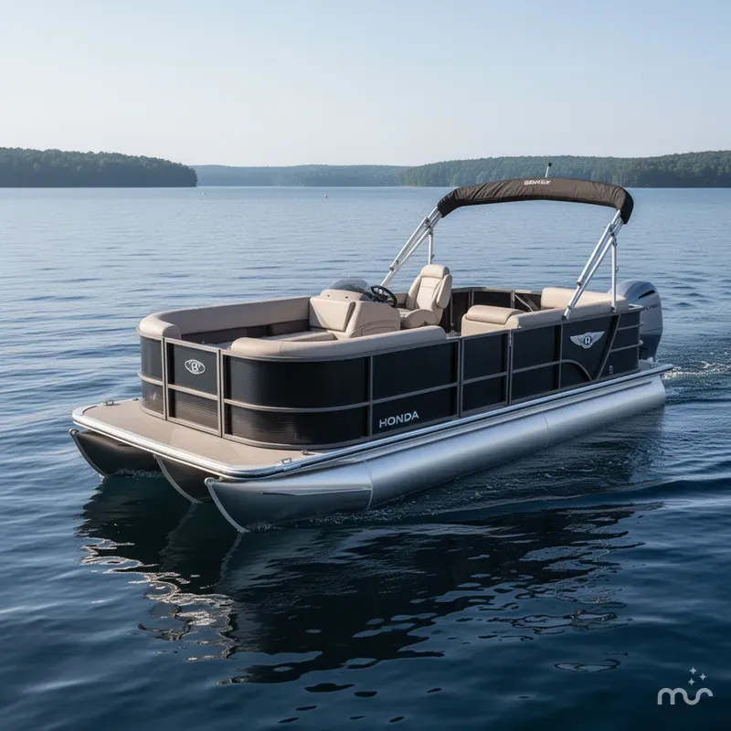 Slide: The Image of Bentley Pontoons LE 200 Cruise & Honda 90HP 4-Stroke EFI 2023 - 0