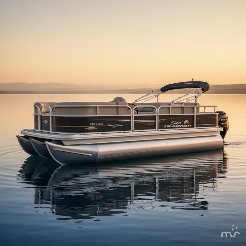 Slide: The Image of Sun Tracker Party Barge 18 DLX 2023 - 1