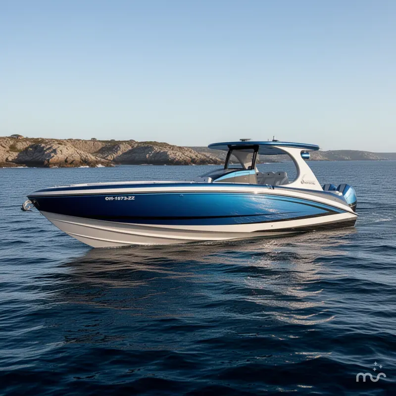 Slide: The Image of Mystic Powerboats M3800 2023 - 2