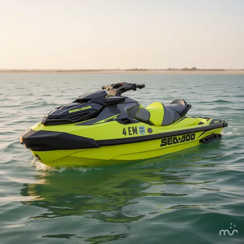 Slide: The Image of Sea-Doo RXT-X 300 Neon Yellow And Lava Grey 2019 - 2