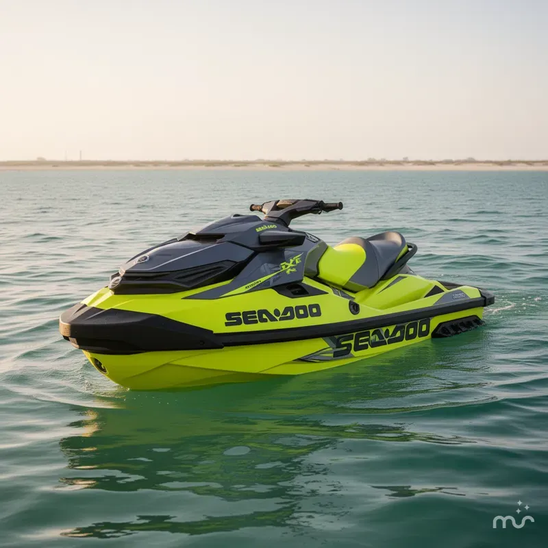 Slide: The Image of Sea-Doo RXT-X 300 Neon Yellow And Lava Grey 2019 - 1