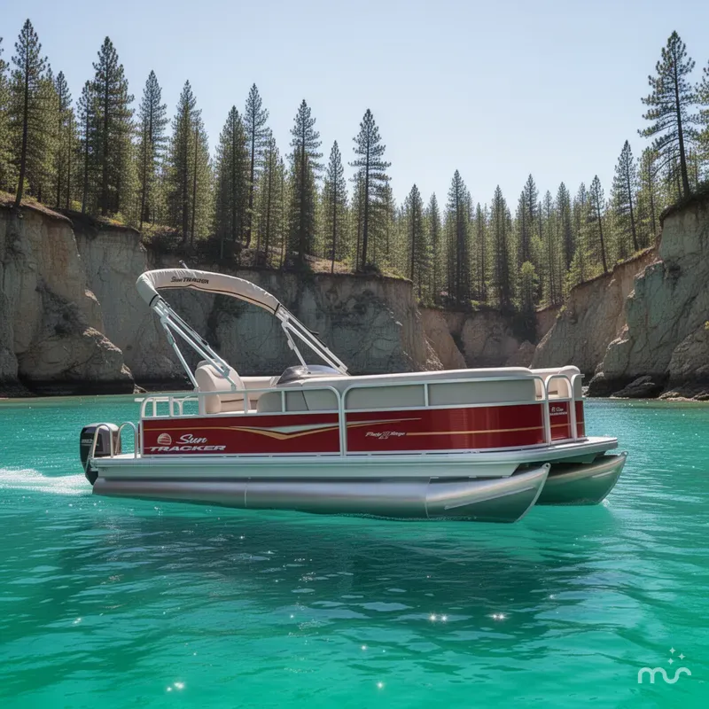 The Image of Sun Tracker Party Barge 18 DLX 2025 - 0