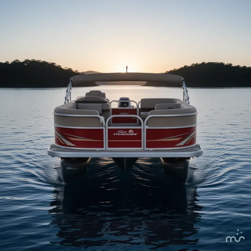 Slide: The Image of Sun Tracker Party Barge 18 DLX 2025 - 1