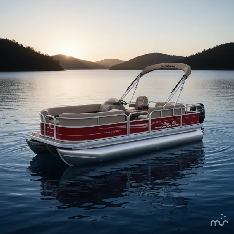 Slide: The Image of Sun Tracker Party Barge 18 DLX 2025 - 2