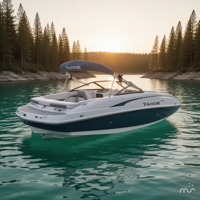 Slide: The Image of Tahoe 2150 Deck Boat 2023 - 2