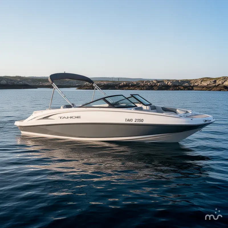Slide: The Image of Tahoe 2150 Deck Boat CC 2023 - 2