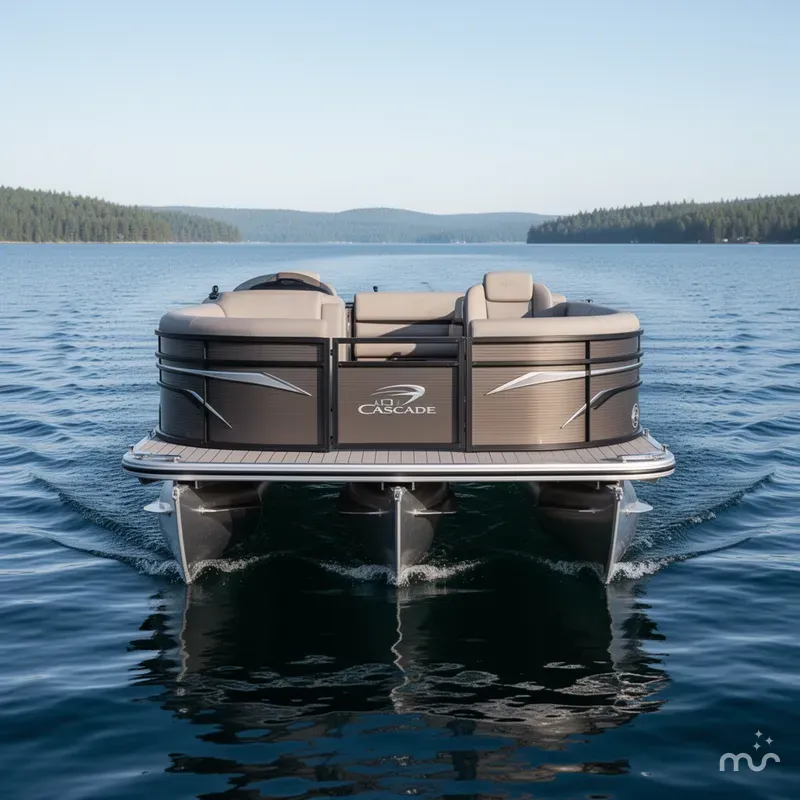 Slide: The Image of Tahoe Cascade 2385 Cruise Tritoon & Honda 200HP 4-Stroke 2020 - 2