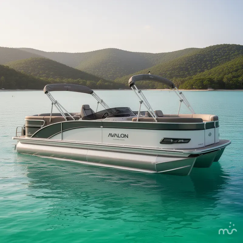 The Image of Avalon Catalina Platinum Quad Lounger 25 FT Windshield 2025 - 0