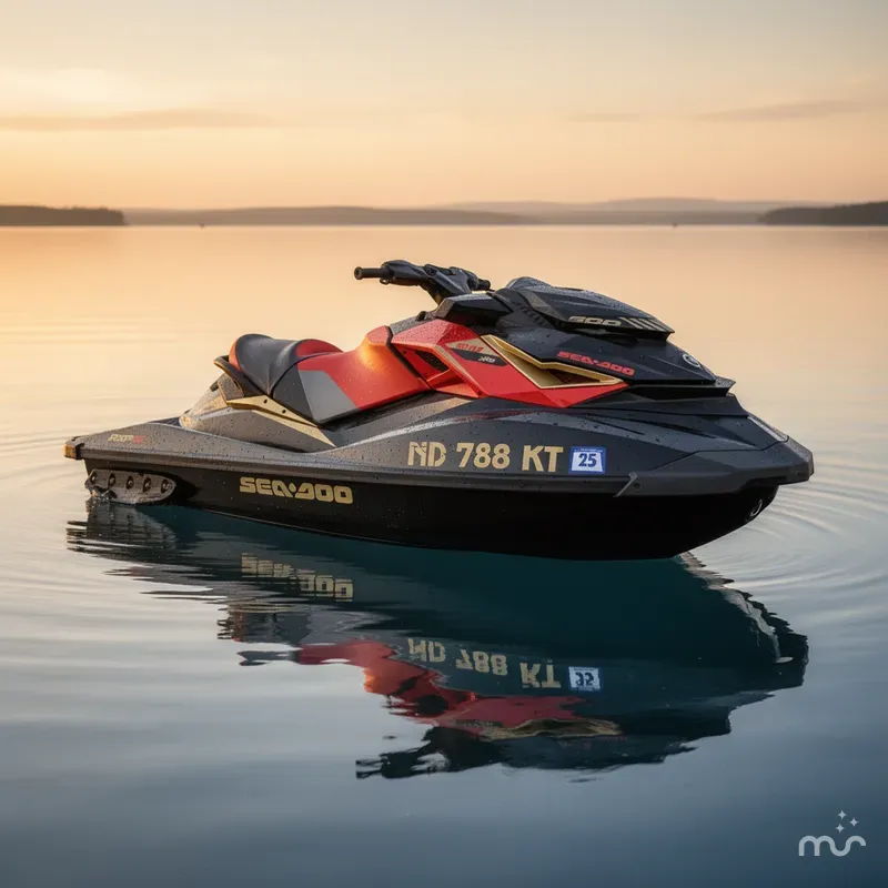 Slide: The Image of Sea-Doo RXP-X 300 Black And Lava Red 2019 - 4