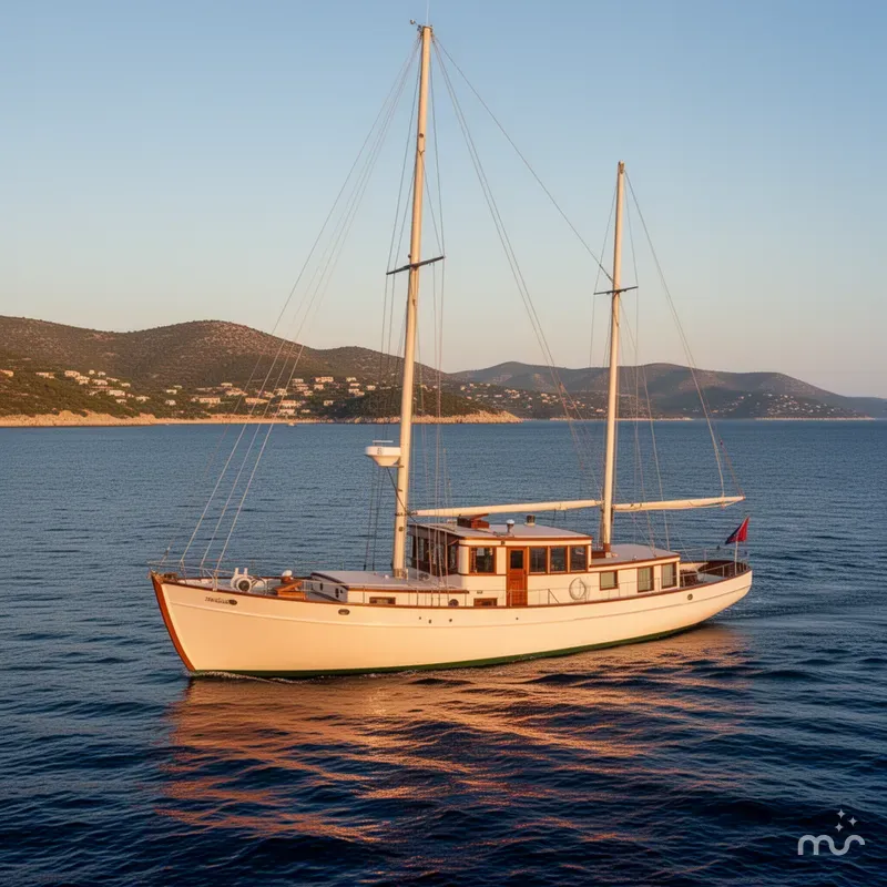 The Image of Classic Motorsailer 1936 - 0