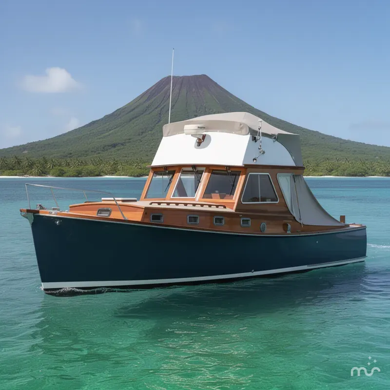 The Image of Goudy & Stevens Flybridge Cruiser 1959 - 0