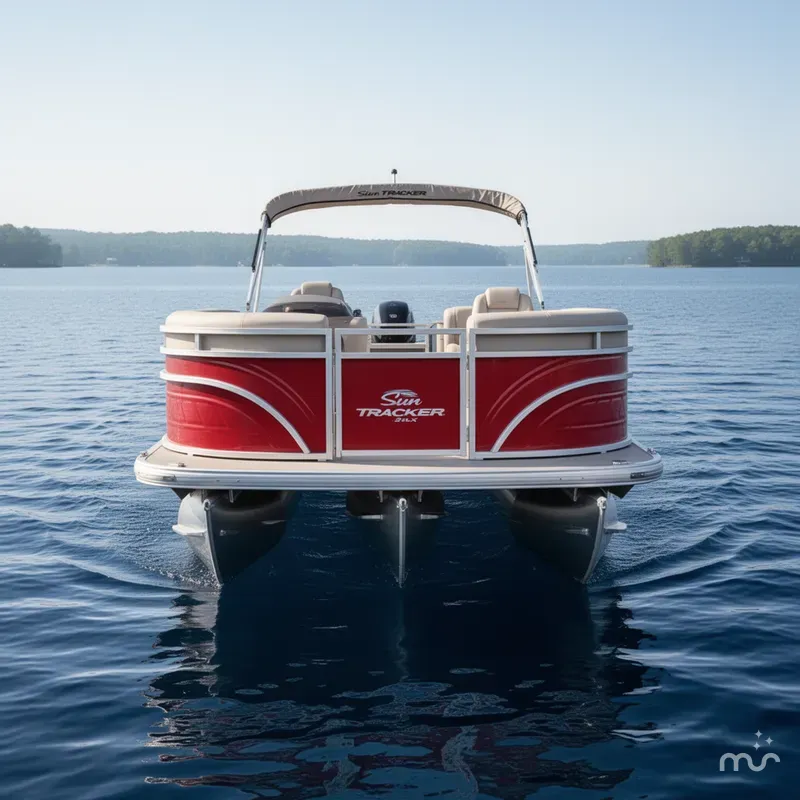 Slide: The Image of Sun Tracker Party Barge 22 DLX 2025 - 2