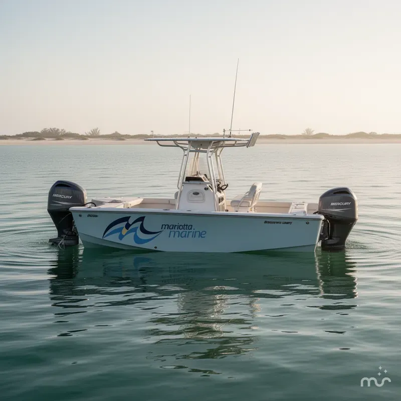 Slide: The Image of Misty Harbor Biscayne Bay 2085CU w/Mercury 115HP - 4 Stroke Engine 2017 - 0