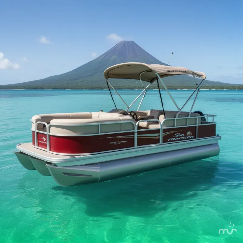 The Image of Sun Tracker Party Barge 18 DLX 2025 - 0