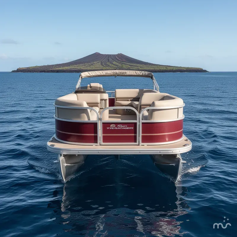 Slide: The Image of Sun Tracker Party Barge 18 DLX 2025 - 1