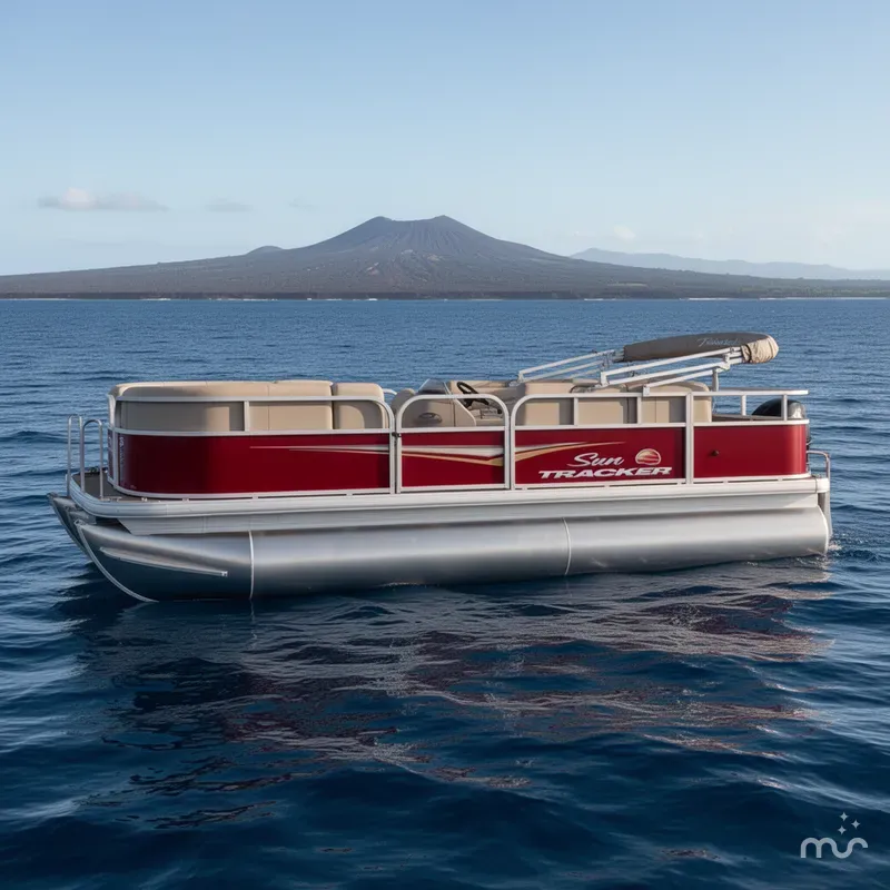 Slide: The Image of Sun Tracker Party Barge 18 DLX 2025 - 2