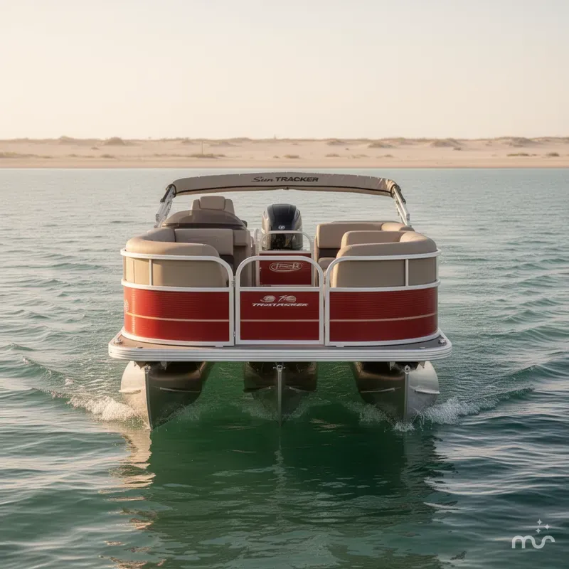 Slide: The Image of Sun Tracker Party Barge 18 DLX 2025 - 2