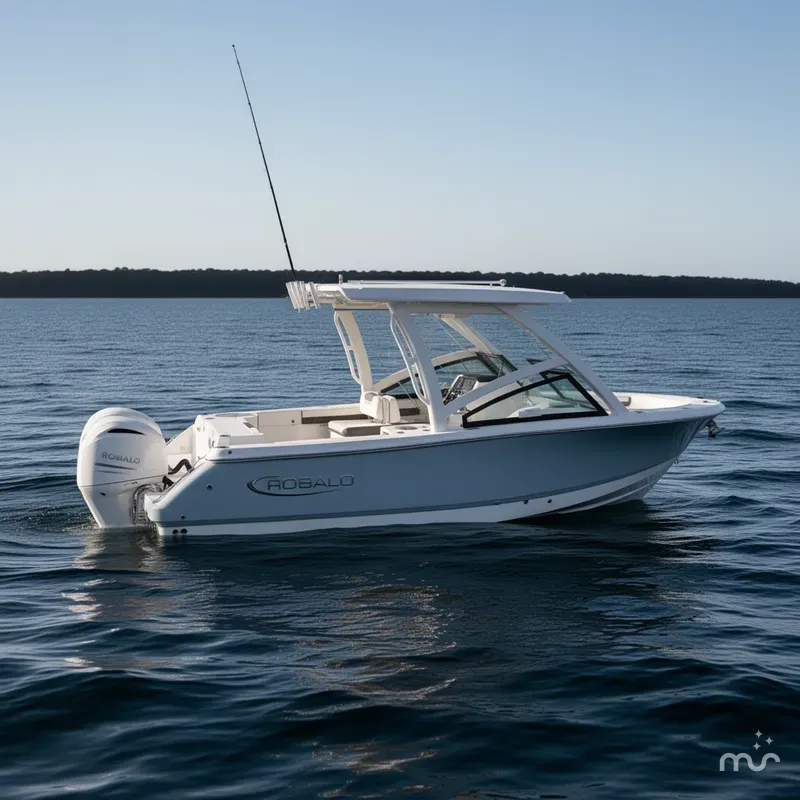 Slide: The Image of Robalo R257 Dual Console 2025 - 2