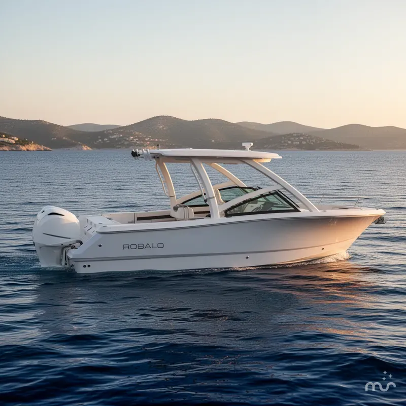 Slide: The Image of Robalo R257 Dual Console 2025 - 2