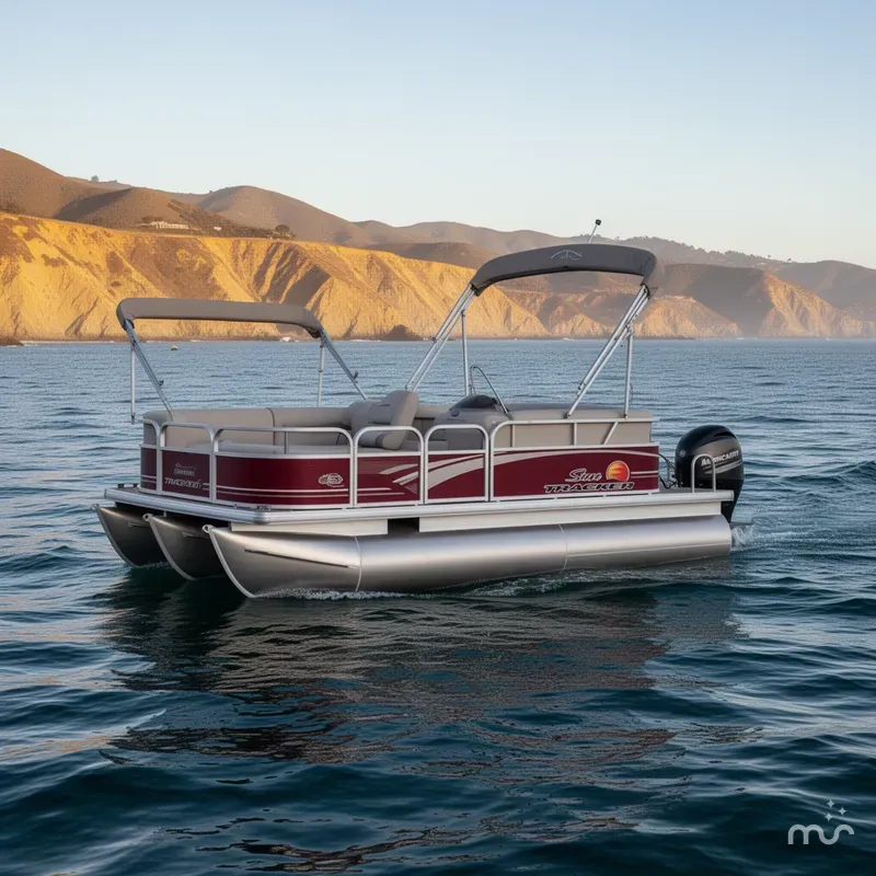 Slide: The Image of Sun Tracker Party Barge 18 DLX 2014 - 1