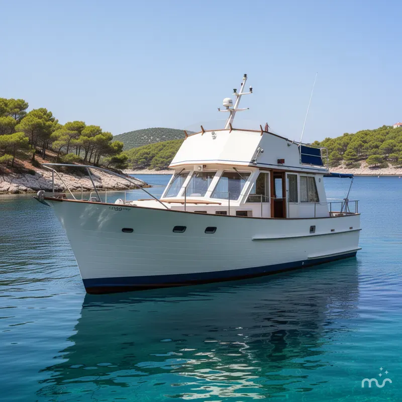 Slide: The Image of Island Gypsy 36 Quad Cabin 1983 - 2