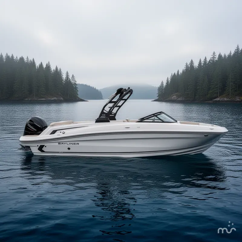 Slide: The Image of Bayliner VR6 Bowrider OB 2025 - 2